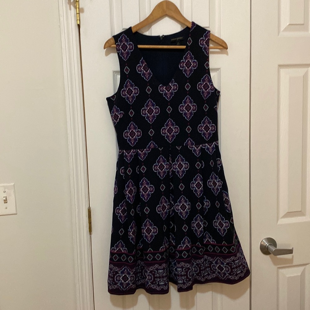 Patterned Midi Dress